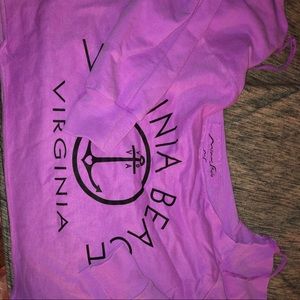 Tops - virginia beach long sleeved crop top Tops - virginia beach long sleeved crop top